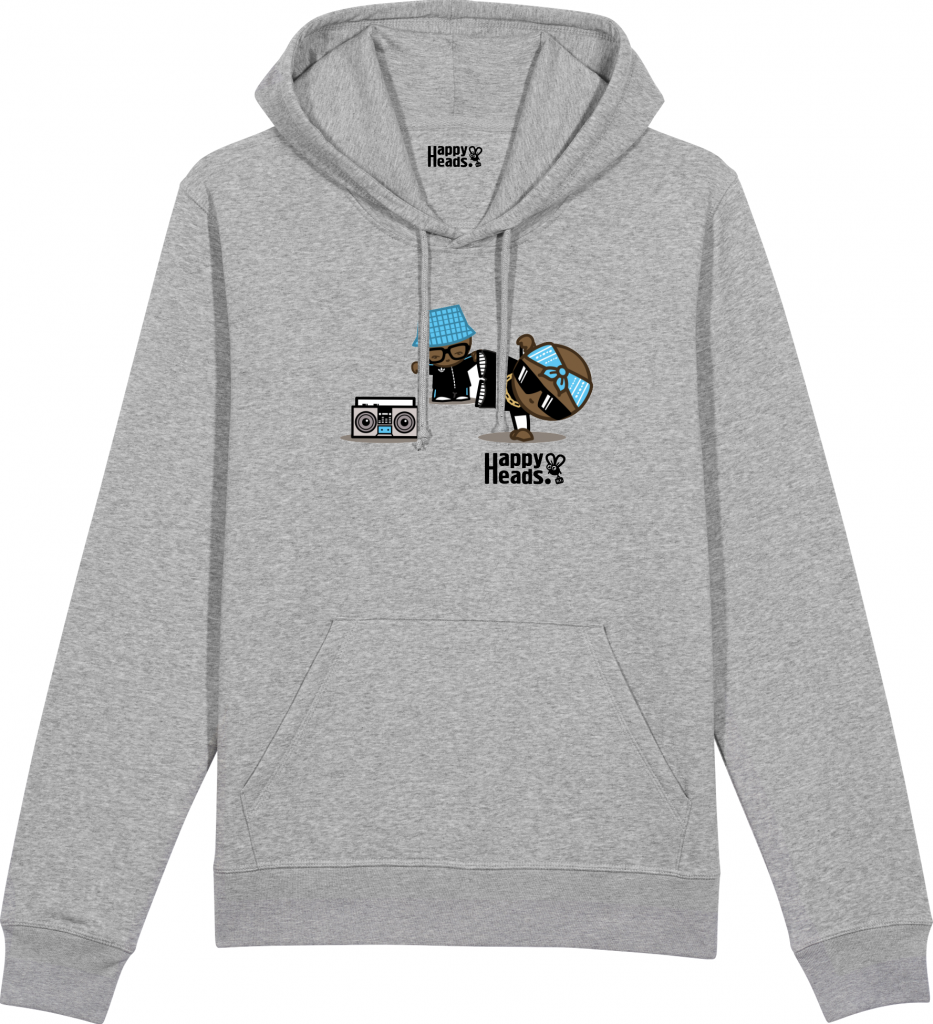 Run DMC hoodie grijs HappyHeads